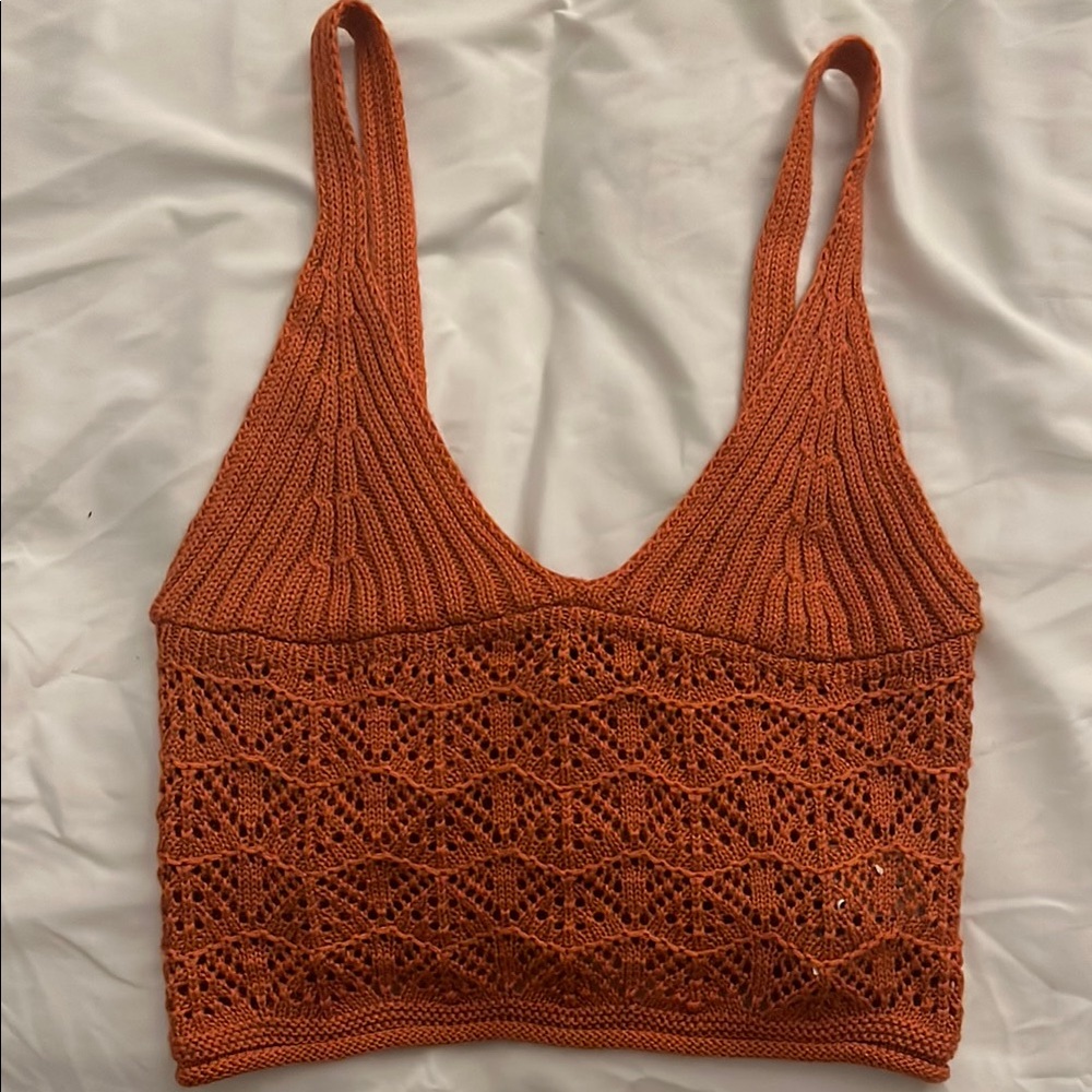 Urban Planet Knit Orange Crop Top